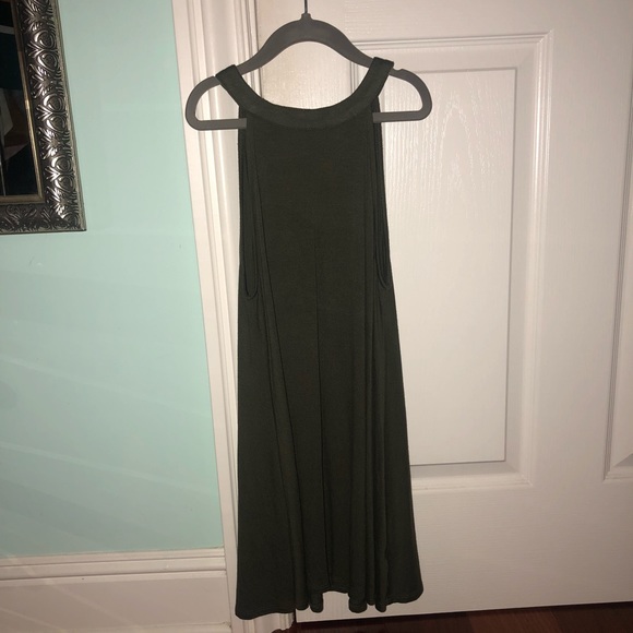 macy's olive green dress